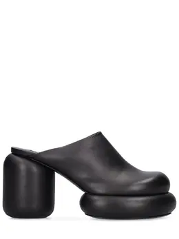 JIL SANDER: Чорні сабо 