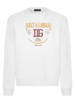 DOLCE&GABBANA: Белая толстовка 
