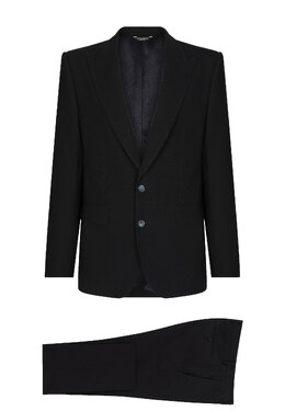 DOLCE&GABBANA: Синий костюм 