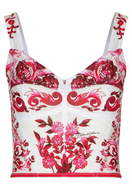 DOLCE&GABBANA: Розовый топ 