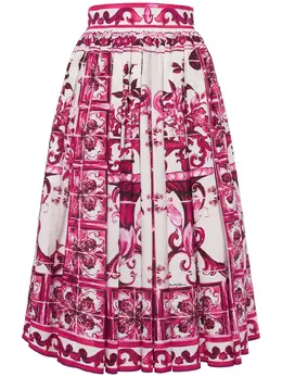 DOLCE & GABBANA: Хлопковая юбка  Majolica