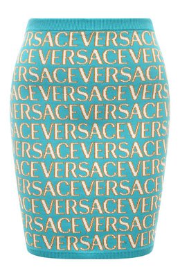Versace: Хлопковая юбка 