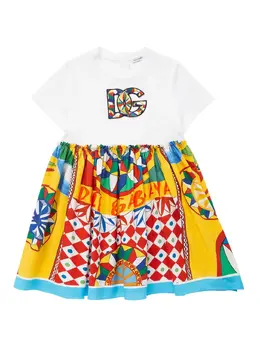 DOLCE & GABBANA: Платье  Carretto с принтом