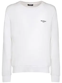 BALMAIN: Белый свитшот 