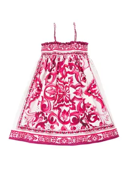 DOLCE & GABBANA: Платье  Majolica с принтом