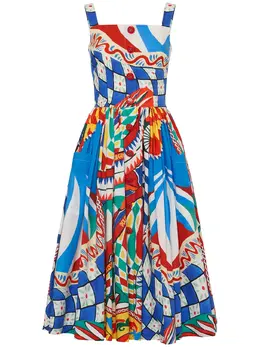 DOLCE & GABBANA: Платье  Carretto с принтом