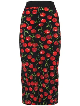 DOLCE & GABBANA: Юбка с принтом 