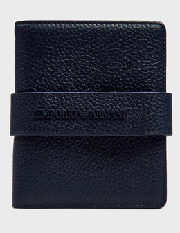 EMPORIO ARMANI: Синий кошелёк 