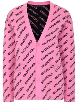 BALENCIAGA: Кардиган с принтом 