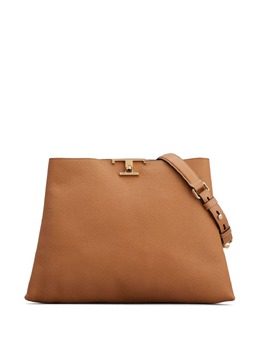 Tod's: Коричневая сумка-шоппер  T Timeless