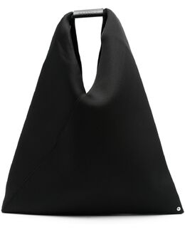 MM6 Maison Margiela: Чёрная сумка-шоппер 