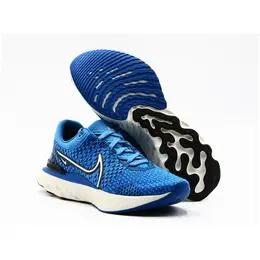 NIKE: Голубые кроссовки  React Infinity Run Flyknit