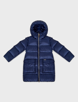 WOOLRICH: Синий пуховик 