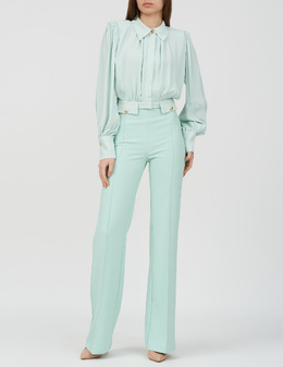 ELISABETTA FRANCHI: Зелёные брюки 