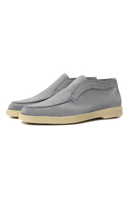 Santoni: Голубые ботинки 