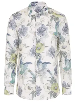 ETRO: Льняная рубашка 