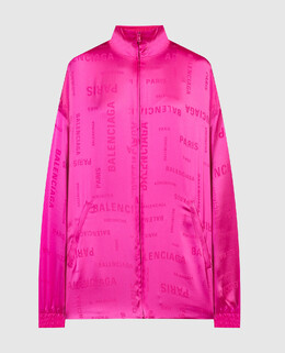Balenciaga: Розовая куртка 