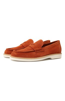 Santoni: Коричневые лоферы 