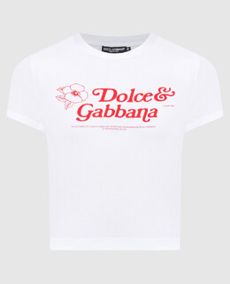 Dolce&Gabbana: Белая футболка 