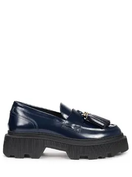 SANTONI: Тёмные лоферы 