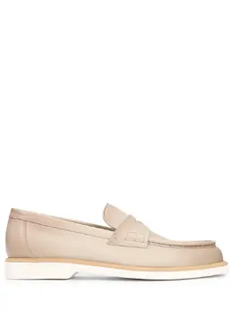 SANTONI: Бежевые лоферы 