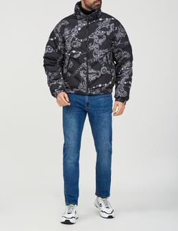 VERSACE JEANS COUTURE: Чёрный пуховик 