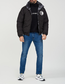 VERSACE JEANS COUTURE: Чёрный пуховик 