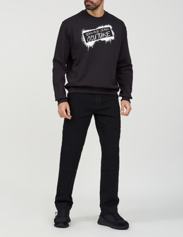 VERSACE JEANS COUTURE: Чёрные джинсы 