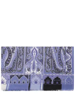 ETRO: Голубой шарф 