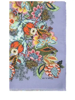 ETRO: Голубой шарф 