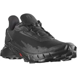 Salomon: Чёрные кроссовки 