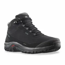 Salomon: Чёрные ботинки 
