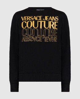 Versace Jeans Couture: Чёрный свитшот 