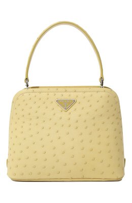 Prada: Жёлтая сумка 
