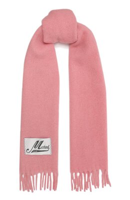 Marni: Розовый шарф 