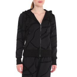Versace Jeans Couture: Чёрная толстовка 