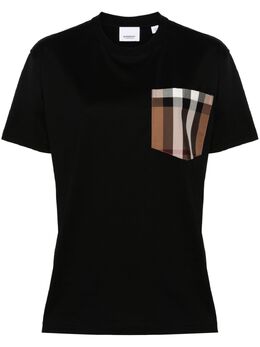 Burberry: Чёрная футболка 