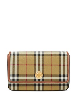 Burberry: Бежевая сумка через плечо  Vintage Check