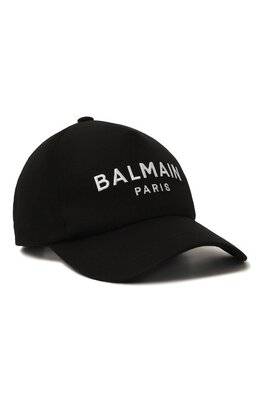 Balmain: Чёрная кепка 