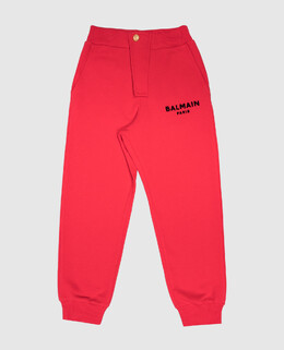 Balmain: Красные брюки 