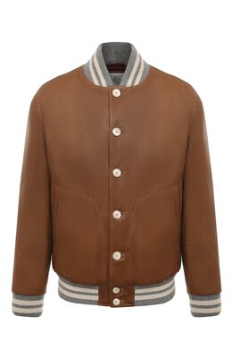 Brunello Cucinelli: Кожаная куртка 