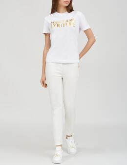 VERSACE JEANS COUTURE: Белая футболка 