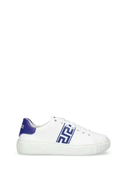 VERSACE: Белые кроссовки  La Greca