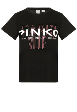 PINKO: Чёрная футболка 