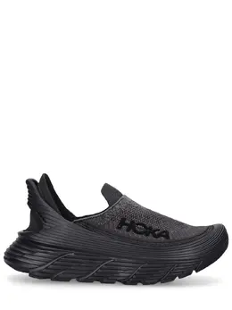 HOKA: Чорні кросівки 