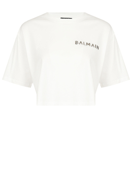 BALMAIN: Белый топ 