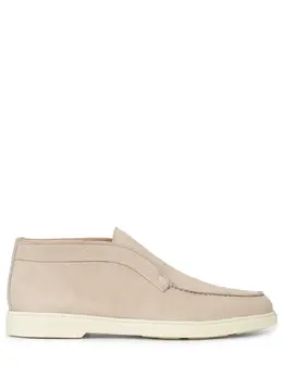 SANTONI: Бежевые лоферы 