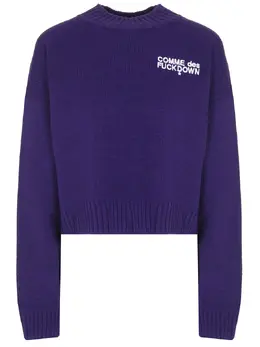 COMME DES FUCKDOWN: Свитер с принтом 
