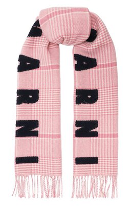 Marni: Розовый шарф 