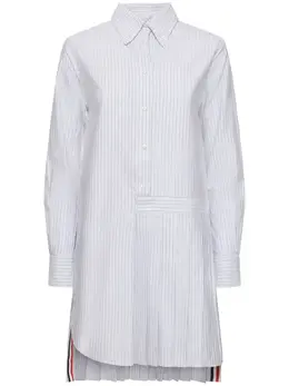 THOM BROWNE: Платье в полоску 